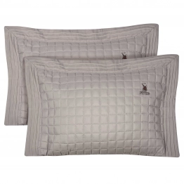 Ζεύγος Μαξιλαροθήκες Microfiber 50x70+8εκ. Classic 2356 Taupe Greenwich Polo Club