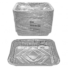 Ταψάκια Αλουμινίου Σετ 50τμχ Μιας Χρήσης 22x16x3εκ. Homie 80-2124