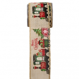 Χριστουγεννιάτικη Κορδέλα Christmas Wagon 6,7εκ.-9μ. Multicolor iliadis 20074