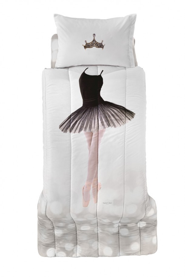 Σετ Πάπλωμα Microsuede Μονό 160x220εκ. Ballet Saint Clair