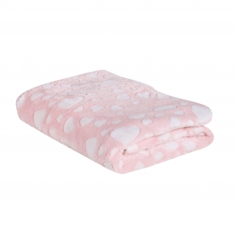 Κουβέρτα Fleece Αγκαλιάς-Λίκνου 75x100εκ. Relax 4907 Ροζ Das Baby