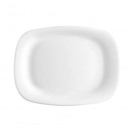 Πιατέλα Σερβιρίσματος Γυάλινη Λευκή 28x21x2,2εκ. Parma Bormioli Rocco BR00431241