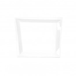 Πιάτο Φαγητού Τετράγωνο Πορσελάνης Λευκό Art Et Lumiere 26x22x2,5εκ. 06985