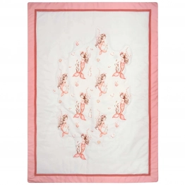 Κουβερλί 2 Όψεων Microfiber Κούνιας 110x150εκ. Essential Baby 8853 Γκρι-Ροζ Greenwich Polo Club
