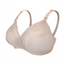 Σουτιέν Θηλασμού Soft As Silk Ανανυκλωμένο Πολυαμίδιο-Ελαστίνη Ροζ-Μπεζ Extra Large Carriwell CW2153