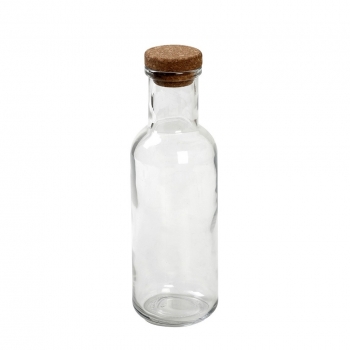 Μπουκάλι Γυάλινο Φιμέ Με Φελλό ESPIEL 1000ml-8,7x27,8εκ. DOP109K12