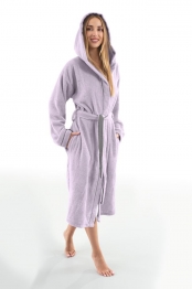 Μπουρνούζι Βαμβακερό Casual Lilac Medium Guy Laroche