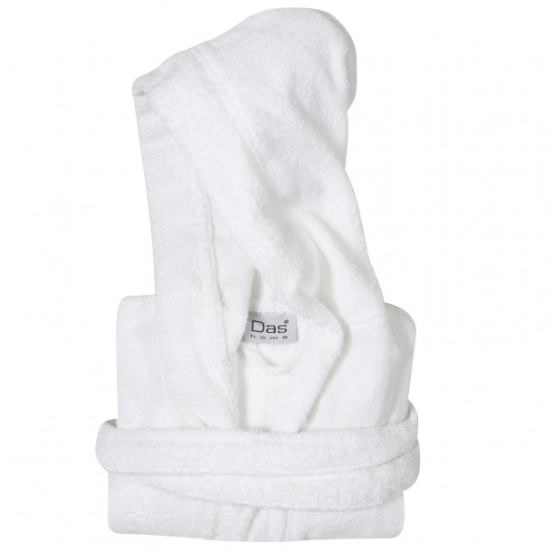 Μπουρνούζι Ενηλίκων Βαμβακερό Medium Casual 5900 Artic Λευκό Das Home