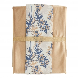 Σετ 2τμχ Τραπεζομάντηλο & Runner Polyester 140x220εκ./45x180εκ. Kitchen 0866 Gold Das Home