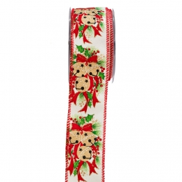 Χριστουγεννιάτικη Κορδέλα Christmas Wreath 5,5εκ.-9μ. Multicolor iliadis 20083