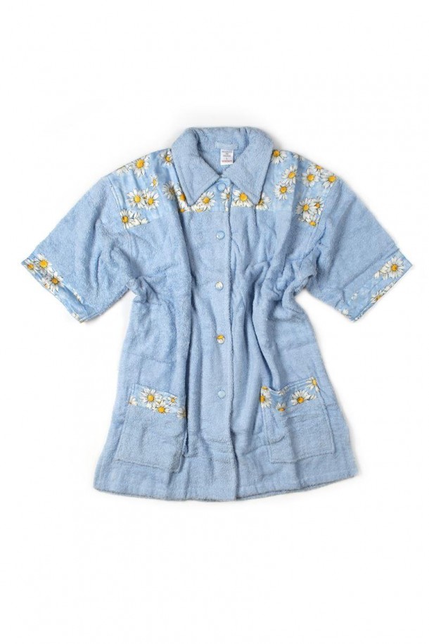 Μπουρνούζι Μίνι Γυναικείο Βαμβακερό XLarge Sky Blue DimCol