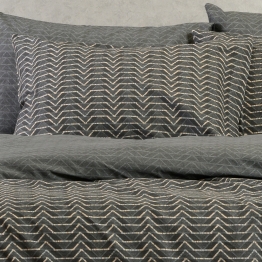 Ζεύγος Μαξιλαροθήκες Βαμβακερές 50x70εκ. Paris Anthracite Ultra Line Melinen 20005514