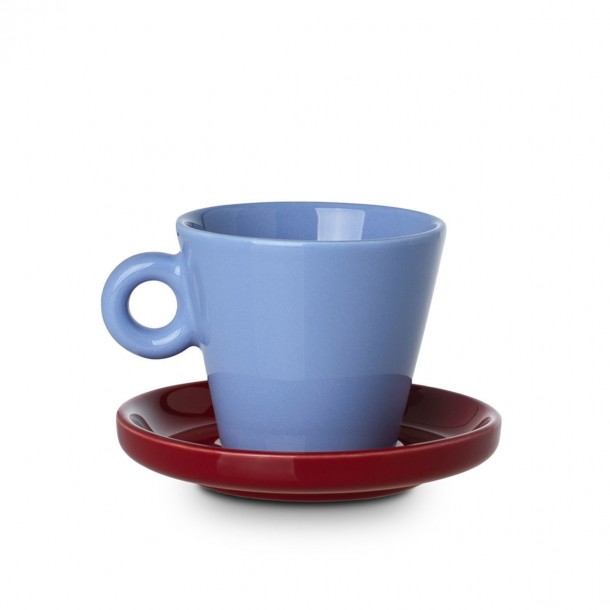 Φλυτζάνι Espresso New Bone Echo 100ml Μπλε-Κόκκινο Estia 07-35471