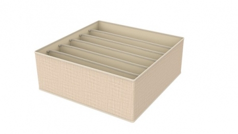 Organizer Συρταριών 6 Θέσεων 32x32x12εκ. Polyester Μπεζ 2429462