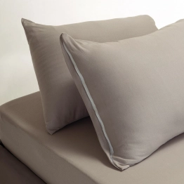 Σετ Σεντόνι Με 2 Μαξιλαροθήκες Βαμβακερό Υπέρδιπλο Με Λάστιχο 160x200+35εκ. Jersey Light Grey Melinen 20004895