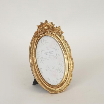 Κορνίζα Polyresin Χρυσή 16,2x2,7x23,2εκ. ESTHETI 756-12013