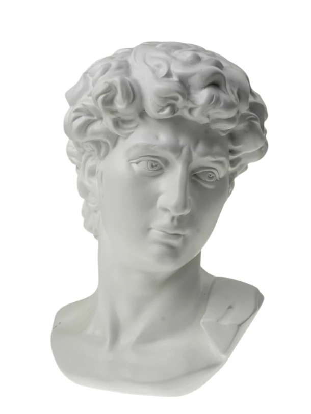 Διακοσμητική Προτομή Polyester Λευκή 21,3x18x29,3εκ. Zen Collection 25.21.51533