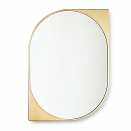 Καθρέπτης Τοίχου Μεταλλικός Χρυσός ARTELIBRE 50x3,5x70εκ. 14700018