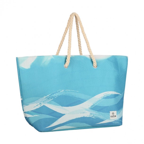 Τσάντα Θαλάσσης Polyester 63x36x20εκ. Tranquil Tides Estia 00-25472