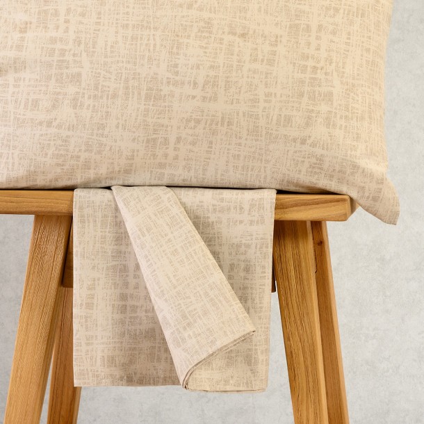 Σετ Σεντόνι Με 1 Μαξιλαροθήκη Βαμβακερό Ημίδιπλο Με Λάστιχο 120x200+32εκ. Milan Grey Ultra Line Mini Melinen 20005549