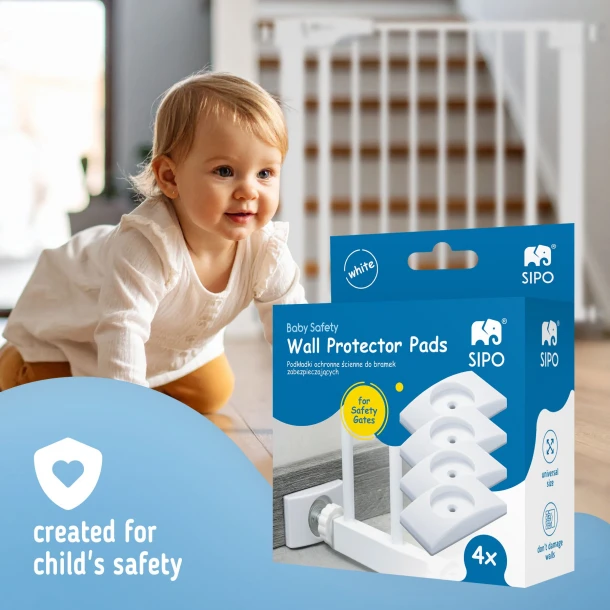 Σετ 4τμχ Προστατευτικά Τοίχου για Πόρτα Ασφαλείας Sipo SIP-SBSWP01