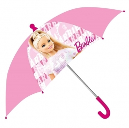 Ομπρέλα Παιδική Barbie Λευκό-Ροζ Φ70εκ. 20-1365
