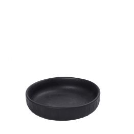 Μπωλ Σερβιρίσματος Ρηχό Stoneware Gobi Black-Sand Matte ESPIEL 15x3,7εκ. OW2040K6