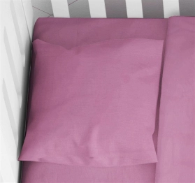 Μαξιλαροθήκη Μονόχρωμη Βαμβακερή Bebe 35x45εκ. Solid 492 Lila DimCol