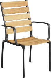 Καρέκλα Εξωτερικού Χώρου Μεταλλική-Ξύλινη 62x63x97εκ. JX 2041/B