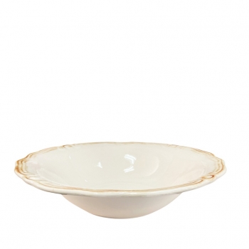 Σαλατιέρα Stoneware Tiffany Cream ESPIEL 25,5x7εκ. RSV110K6
