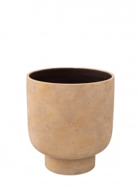 Κασπώ Κεραμικό Μπεζ-Χρυσό 33,5x37,5εκ. Zen Collection 25.24.51690