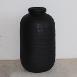 Βάζο Κεραμικό Μαύρο 25x25x42,5εκ. ESTHETI 752-20264