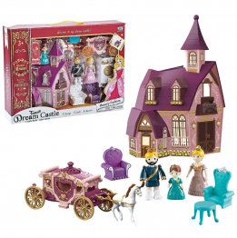 Κάστρο Μικρό Με Άμαξα & Έπιπλα Σε Κουτί 37x6,5x28εκ. Toy Markt 77-1199