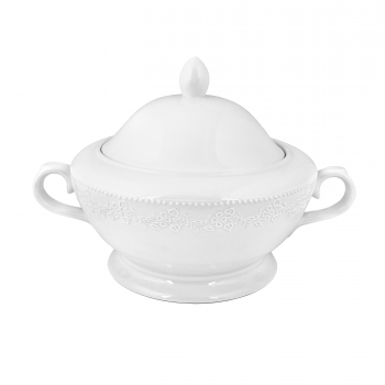 Σουπιέρα Πορσελάνης Λευκή PW35 Kea Oriana Ferelli 3000ml PRPW350010