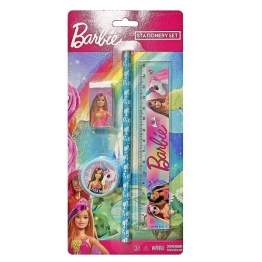 Σχολικό Σετ 4τμχ Σε Καρτέλα 11x23εκ. Barbie 50-3304