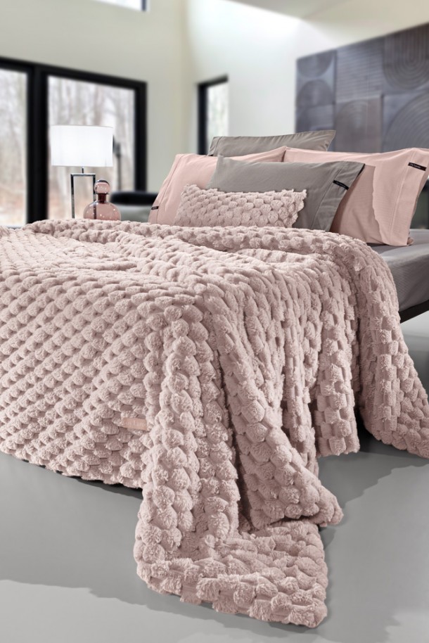 Κουβέρτα Γούνινη Art Fur King Size 260x240εκ. Elixir Old Pink Guy Laroche