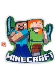 Διακοσμητικό Μαξιλάρι 3D Velboa 40εκ. Mojang Minecraft 18 Green DimCol