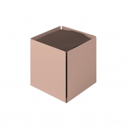 Θήκη Για Χαρτομάντηλα Ανοξείδωτη Matt Dusty Pink 13x13x13εκ. Pam & Co 123-304