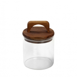 Δοχείο Κουζίνας Γυάλινο Με Καπάκι Bamboo 550ml-10x14,5εκ. ESPIEL TUL104K6