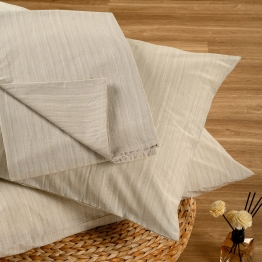 Σετ Σεντόνι Με 1 Μαξιλαροθήκη Polycotton Ημίδιπλο Με Λάστιχο 120x200+32εκ. Nika Light Blue Casual Line Mini Melinen 20004825