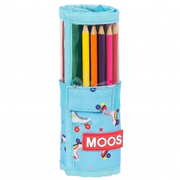 Κασετίνα Βαρελάκι Γεμάτη Moos Rollers 7x20εκ. Justnote 50-3148