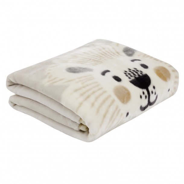 Κουβέρτα Βελουτέ Κούνιας 110x140εκ. Baby Relax 4979 Taupe Das Baby