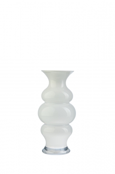 Βάζο Χειροποίητο Γυάλινο Λευκό 14,5x30εκ. Zen Collection 24.32.49833