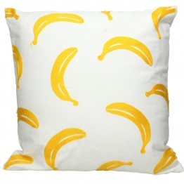 Διακοσμητικό Μαξιλάρι Βαμβακερό Μπανάνες Κίτρινο ARTE LIBRE 45x45εκ. 05152229