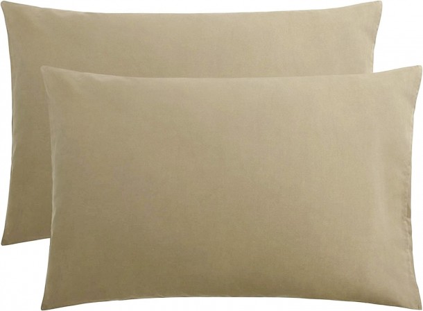 Ζεύγος Μαξιλαροθήκες Βαμβακερές 50x70εκ. Beige Le Blanc 7000276-27