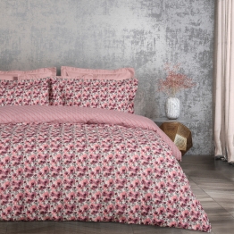 Σετ Παπλωματοθήκη Polycotton Μονή 160x240εκ. Casual 5424 Nude-Μαύρη Das Home