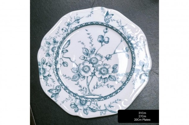 Πιάτο Ρηχό Πορσελάνης 27εκ. Tiffany Green Oriana Ferelli PR24324G01