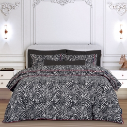 Σετ Παπλωματοθήκη Polycotton King 240x260εκ. Essential 2217 Μαύρη-Μπεζ Greenwich Polo Club