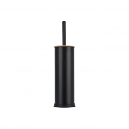 Πιγκάλ Τουαλέτας Μεταλλικό-Bamboo Μαύρο 9,5x38εκ. Essentials Estia 02-12762