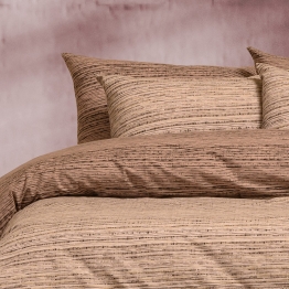 Ζεύγος Μαξιλαροθήκες Polycotton 50x70εκ. Cassio Beige Casual Line Mini Melinen 20004299